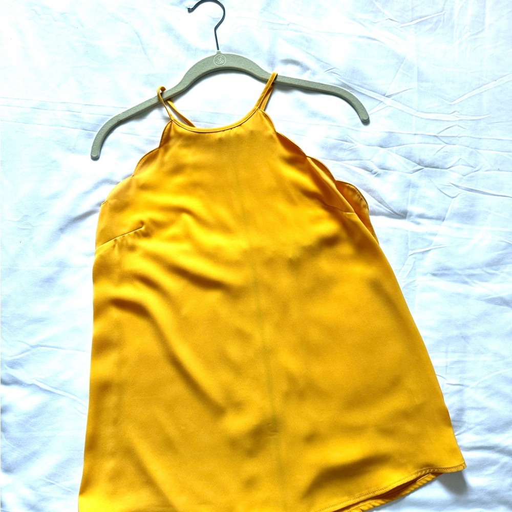 Yellow Sleeveless Top